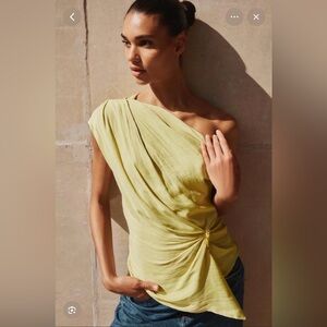 Zara Satin Asymetric Top